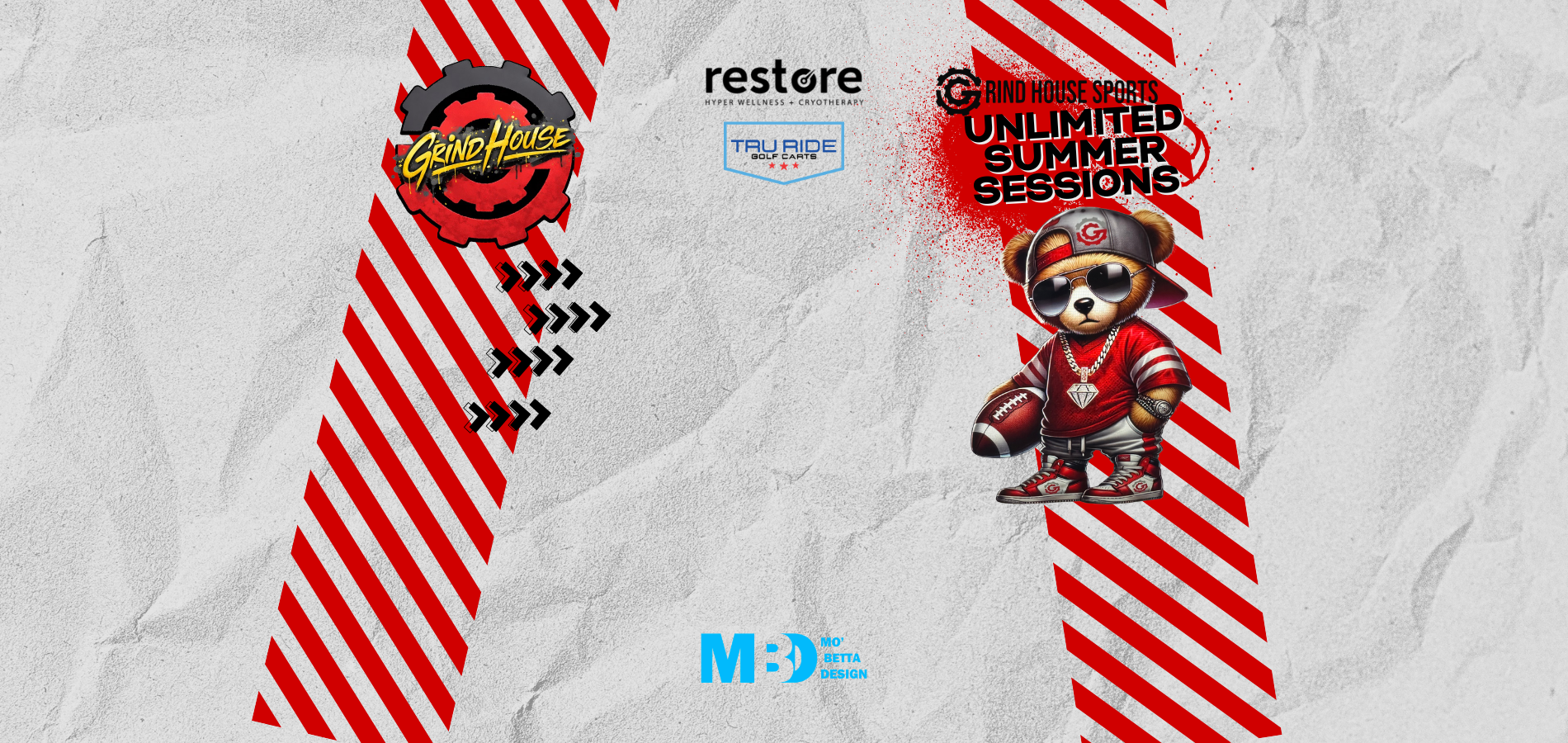 Group of young athletes training at Grind House Sports facility